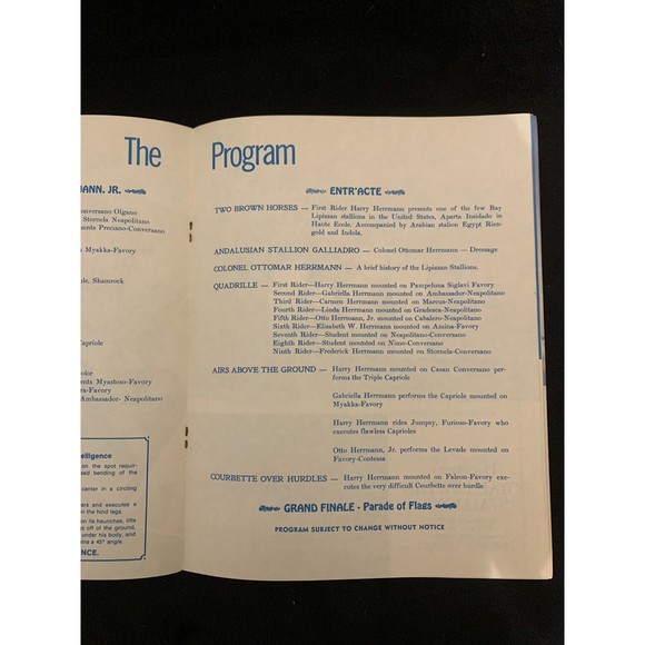 Hermann Royal Lipizzan Stallions, Autographed, 2 Booklets & postcard 1970s - Picture 6 of 12